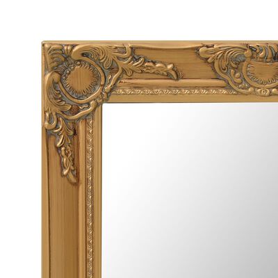 vidaXL Nástěnné zrcadlo barokní styl 60 x 40 cm zlaté