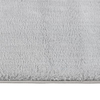 vidaXL Pratelný koberec s dlouhým vlasem 120x170 cm protiskluzový šedý