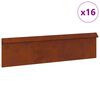 vidaXL Plaňka na &scaron;neky 16 ks 100 x 3,5 x 25 cm Rezav&aacute;