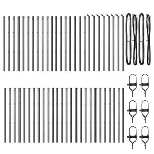 vidaXL Plotov&yacute; sloupek. 52 pcs &Scaron;ed&aacute; 3,2 x 3,2 x 100 cm