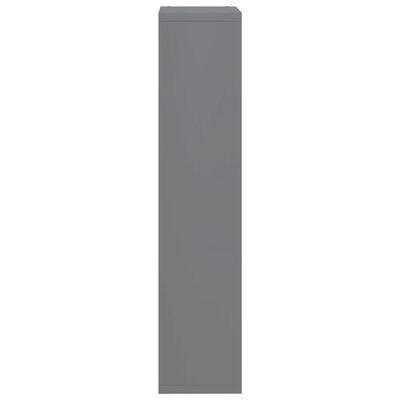 vidaXL Nástěnná police kostka šedá 37 x 29,5 x 134,5 cm MDF