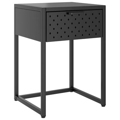 vidaXL Noční stolek antracitový 38 x 35 x 54 cm ocel
