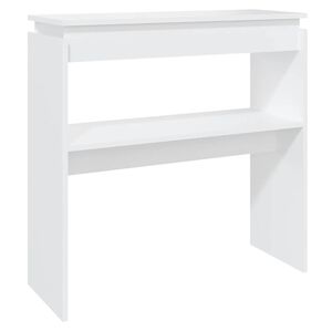vidaXL Konzolov&yacute; stolek b&iacute;l&yacute; 80 x 30 x 80 cm kompozitn&iacute; dřevo