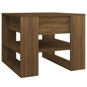vidaXL Konferenčn&iacute; stolek hněd&yacute; dub 55,5 x 55 x 45 cm kompozitn&iacute; dřevo