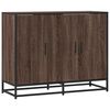 vidaXL Př&iacute;born&iacute;k hněd&yacute; dub 94x35x76 cm kompozitn&iacute; dřevo