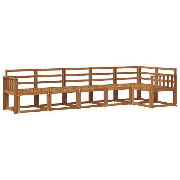 vidaXL Venkovn&iacute; pohovkov&aacute; souprava 6 pcs Př&iacute;rodn&iacute;