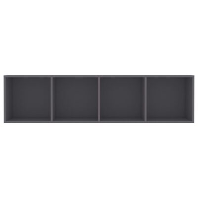 vidaXL Knihovna/TV skříňka šedá 143 x 30 x 36 cm