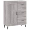 vidaXL Skř&iacute;ň highboard &scaron;ed&aacute; sonoma 69,5 x 34 x 180 cm kompozitn&iacute; dřevo