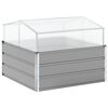 vidaXL Truhl&iacute;k Světle &scaron;ed&aacute; 100 x 100 x 77 cm Pozinkovan&aacute; ocel
