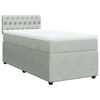 vidaXL Box spring postel s matrac&iacute; světle &scaron;ed&aacute; 100x200 cm samet
