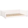 vidaXL Pel&iacute;&scaron;ek pro psy b&iacute;l&yacute; 105,5 x 75,5 x 28 cm masivn&iacute; borovice