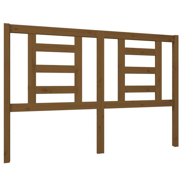 vidaXL Čelo postele medově hnědé 146 x 4 x 100 cm masivní borovice