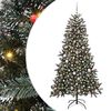 vidaXL Uměl&yacute; v&aacute;nočn&iacute; stromeček Zelen&aacute; 180 cm PVC, plast a ocel