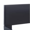 vidaXL R&aacute;m postele s LED světlem čern&yacute; uměl&aacute; kůže 140 x 200 cm