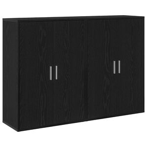vidaXL Serv&iacute;rovac&iacute; skř&iacute;ň 2 pcs Čern&yacute; dub 60 x 31 x 84 cm