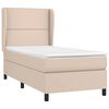 vidaXL Box spring postel s matrací cappuccino 80 x 200 cm umělá kůže