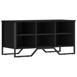 vidaXL Botn&iacute;k čern&yacute; 90 x 38 x 45,5 cm kompozitn&iacute; dřevo