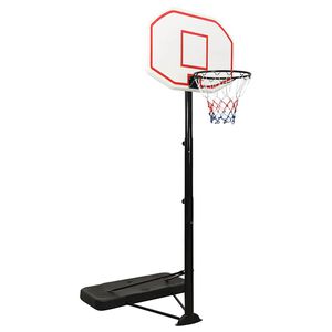 vidaXL Basketbalov&yacute; ko&scaron; b&iacute;l&yacute; 258&ndash;363 cm polyethylen