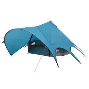 vidaXL Teepee stan pro 5 osob Modr&yacute; a &scaron;ed&yacute; 415 x 415 x 247 cm