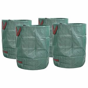 vidaXL Pytle na zahradn&iacute; odpad 4 ks 300 l Zelen&aacute; Polypropylen