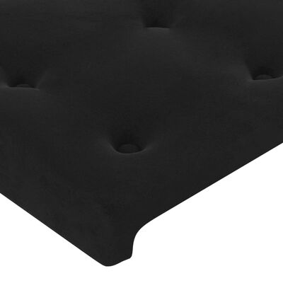 vidaXL Čelo postele typu ušák černé 163x23x118/128 cm samet