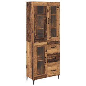 vidaXL Vysok&yacute; bufet Star&eacute; dřevo 69,5 x 34 x 180 cm kompozitn&iacute; dřevo