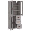 vidaXL Skř&iacute;ň highboard &scaron;ed&aacute; sonoma 69,5 x 34 x 180 cm kompozitn&iacute; dřevo
