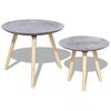 vidaXL Set dvou konferenčn&iacute;ch stolků 55 cm/44 cm betonově &scaron;ed&yacute;