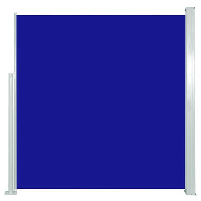 vidaXL Zatahovací boční markýza / zástěna 140 x 300 cm modrá