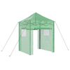 vidaXL Sklen&iacute;k s pop-up r&aacute;mem Zelen&aacute; 200 x 200 x 300 cm Železo