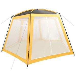 vidaXL Stan na baz&eacute;n textil 500 x 433 x 250 cm žlut&yacute;