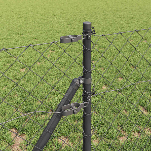 vidaXL Plotov&yacute; sloupek. &Scaron;ed&aacute; 10 x 0,8 m (60 x 60 mm pletivo)