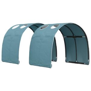vidaXL Tunel postele 2 ks Světle modr&aacute; Polyester