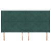 vidaXL Čelo postele s čelo Tmavě zelen&aacute; 180 cm samet
