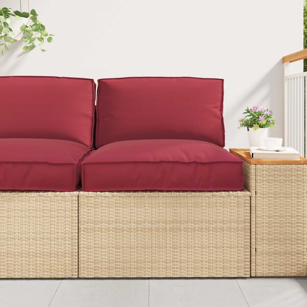 vidaXL Sada pol&scaron;t&aacute;řů na paletu 2 pcs Kr&eacute;mov&aacute; Oxford l&aacute;tka