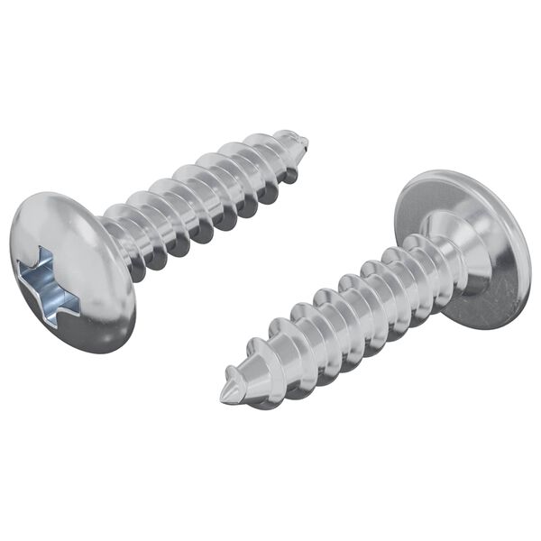 vidaXL &Scaron;roub 2 pcs Stř&iacute;brn&aacute; M4 x 16 mm Ocel