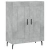 vidaXL Skř&iacute;ň highboard betonově &scaron;ed&aacute; 69,5x34x180 cm kompozitn&iacute; dřevo