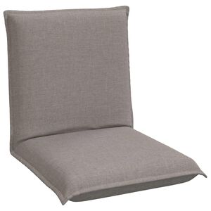 vidaXL Nastaviteln&aacute; podlahov&aacute; židle Taupe Textil