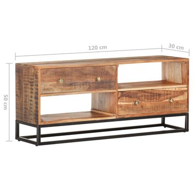 vidaXL TV stolek 120 x 30 x 50 cm hrubé akáciové dřevo