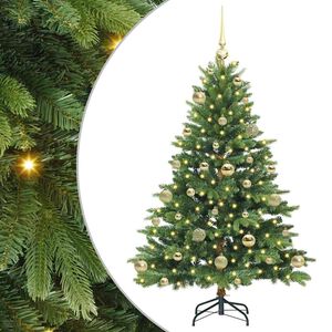 vidaXL Uměl&yacute; v&aacute;nočn&iacute; stromeček s stojanem Zelen&aacute; 120 cm PE a PVC