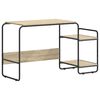 vidaXL Stůl s &uacute;ložn&yacute;m prostorem Dub sonoma 131.5 x 50 x 75.5 cm