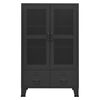 vidaXL Industriální úložná skříň černá 70 x 40 x 115 cm kov