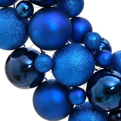 vidaXL Vánoční věnec modrý 45 cm polystyren