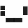 vidaXL Sestava TV skř&iacute;něk N&aacute;stěnn&yacute; 5 pcs Čern&yacute; dub kompozitn&iacute; dřevo