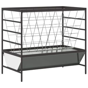vidaXL Krm&iacute;tko pro hospod&aacute;řsk&aacute; zv&iacute;řata Stř&iacute;brn&aacute; 100 x 60 x 90 cm 15 kg