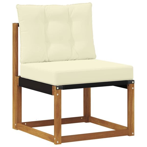 vidaXL Venkovn&iacute; pohovkov&aacute; souprava 9 pcs Přirozen&aacute; a Kr&eacute;mov&aacute;