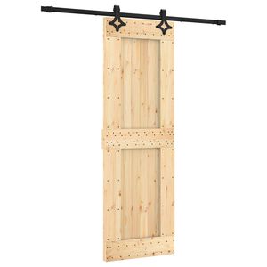 vidaXL Posuvn&eacute; dveře 70 x 210 cm Masivn&iacute; borov&eacute; dřevo (neupraven&eacute;)