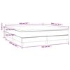 vidaXL Box spring postel s matrac&iacute; tmavě &scaron;ed&aacute; 160x200 cm samet