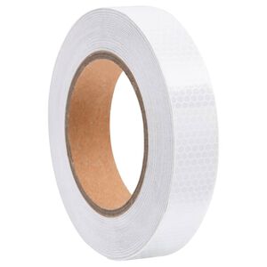 vidaXL Reflexn&iacute; p&aacute;ska b&iacute;l&aacute; 2,5 cm x 20 m PVC