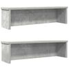 vidaXL kuchyňsk&eacute; reg&aacute;ly stohovateln&eacute; 2 pcs betonově &scaron;ed&aacute; 60x15x16 cm